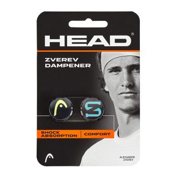 HEAD Zverev Tennis Dampener (Blue/Yellow, Pack of 2)