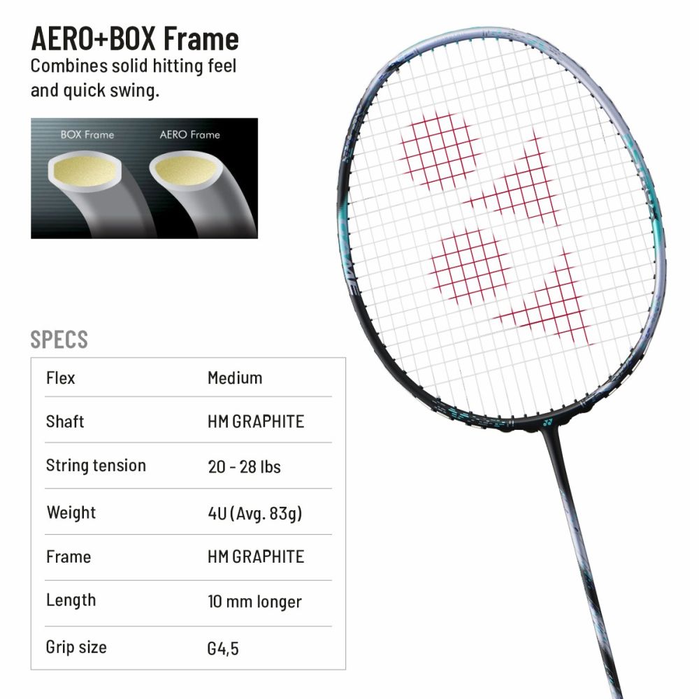YONEX Astrox 88D Game Badminton Racquet (Strung, Black/Silver)