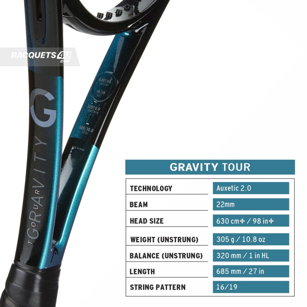 HEAD Gravity Tour 2025 Tennis Racquet (Unstrung)