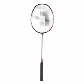 APACS Accurate 77 Badminton Racquet (Unstrung, Red/Black Matte)