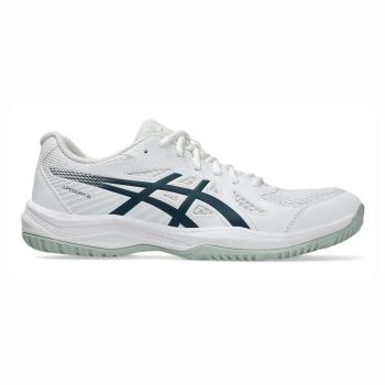 ASICS Upcourt 6 Indoor Shoes (White/Tranquil Teal)