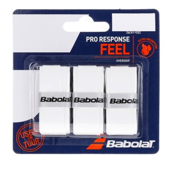 BABOLAT Pro Response Overgrip (3 pcs) White