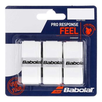 BABOLAT Pro Response Overgrip (3 pcs) White