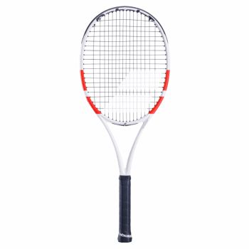 BABOLAT Pure Strike 98 16x19 Tennis Racquet (White/Black, Strung)