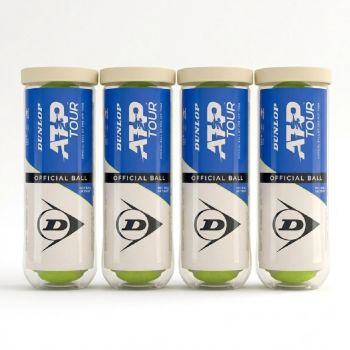 DUNLOP ATP Tour Tennis Balls Dozen (12 Balls)