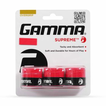 GAMMA Supreme Overgrip (3 Pcs, Red)