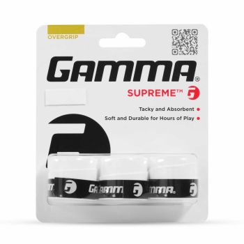 GAMMA Supreme Overgrip (3 Pcs, White)