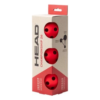 Head 3B Championship 26 Indoor PickleBall (3 Pcs)