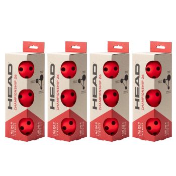 Head 3B Championship 26 Indoor PickleBall (12 Pcs)