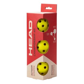 Head 3B Championship 40 Outdoor PickleBall (3 Pcs)