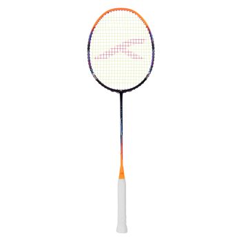 HUNDRED N Ergy 80 Badminton Racquet (Unstrung, Black/Orange)