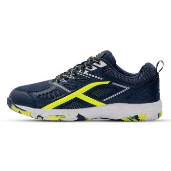 HUNDRED Xoom Badminton Shoes (Navy/Lime)