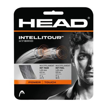 HEAD Intellitour Tennis String Set (16g, Grey)