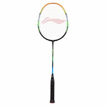 LI-NING G-Force 3700 Superlite Badminton Racquet (Strung, Black/Amber)