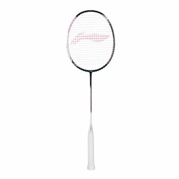 LI-NING Halbertec 2000 Badminton Racquet (White/Grey, Unstrung)