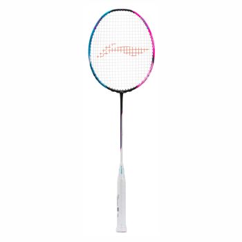 LI-NING Halbertec 8000 Badminton Racquet (Black/Blue/Pink, Unstrung)