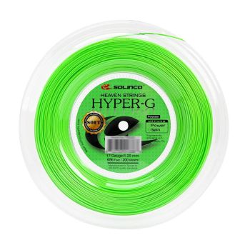 SOLINCO Hyper G Soft Tennis String Reel (17/1.20mm, 200 m)