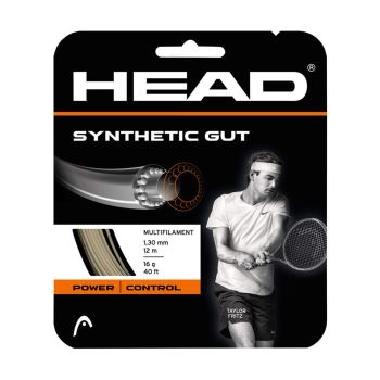 HEAD Synthetic Gut Tennis String Set (16g, Gold)