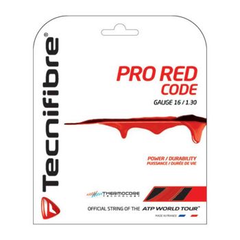 TECNIFIBRE Pro Red Code Tennis String (Cut From Reel, 16 / 1.30mm)