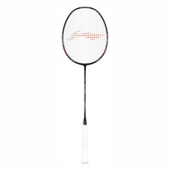 LI-NING Turbo Charging Z Combat Badminton Racquet (Unstrung, Black/Cooper)