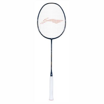 LI-NING Turbo Charging Z Boost Badminton Racquet (Navy/Silver, Strung)