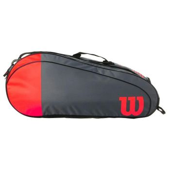 Wilson Team 6R Tennis Kit Bag (Red/Grey)