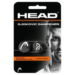 HEAD Djokovic Tennis Dampener (Black, Pack of 2)