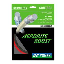 YONEX Aerobite Boost Badminton String (Grey/Red)