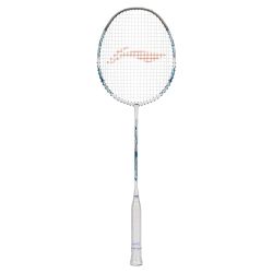 LI-NING Air-Force 77 G3 Badminton Racquet (White/Silver/Blue, Strung)