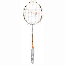 LI-NING Air-Force 78 G3 Badminton Racquet (White/L.Orange/Black, Strung)