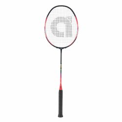 APACS Accurate 77 Badminton Racquet (Unstrung, Red/Black Matte)