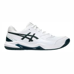 ASICS Gel Dedicate 8 Tennis Shoes (White/Saxon Green)