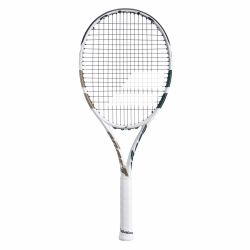 BABOLAT Boost Wimbledon 2025 Tennis Racquet (White/Champagne, Strung)
