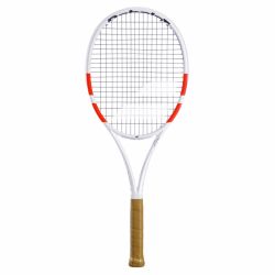 BABOLAT Pure Strike 97 4th Gen Tennis Racquet (White/Red/Black, Unstrung)