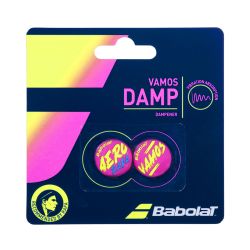 BABOLAT Vamos Damp X2 Rafa Tennis Dampener (Purple Yellow)