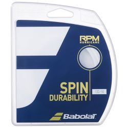 BABOLAT RPM Hurricane Tennis String Set (White, 16 / 1.30mm)