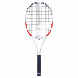 BABOLAT Pure Strike 98 16x19 Tennis Racquet (White/Black, Strung)