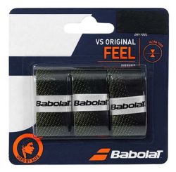 BABOLAT Vs Original Overgrip (3 Grip Pack Black/Yellow)