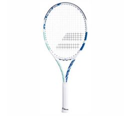 BABOLAT Boost Drive Women Tennis Racquet (White/Blue/Green, Strung) 