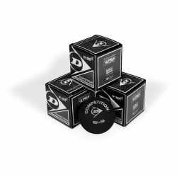 DUNLOP Competition Single Dot Yellow Squash Ball (3 Pcs)