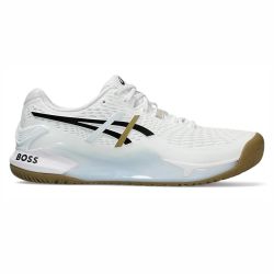 ASICS Gel Resolution 9 Tennis Shoes (White/Black) 