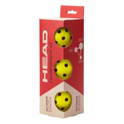 Head 3B Championship 40 Outdoor PickleBall (3 Pcs)