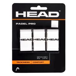 HEAD Padel Pro Over Grip (White, 3 pcs)