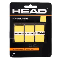 HEAD Padel Pro Over Grip (Yellow, 3 pcs)