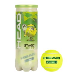 HEAD Stage 1 Tennis Ball Can (Green, 3 Balls)