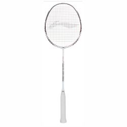 LI-NING Ignite 8 Badminton Racquet (Pearl White/Fire Red, Unstrung)