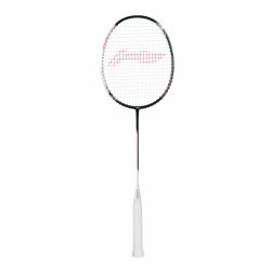 LI-NING Halbertec 2000 Badminton Racquet (White/Grey, Unstrung)