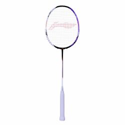 LI-NING Halbertec 5000 Badminton Racquet (White/Purple, Unstrung)
