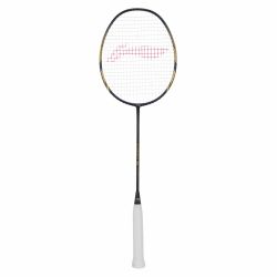 LI-NING Windstorm 78+ Badminton Racquet (Black/Gold, Unstrung)