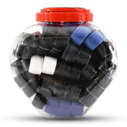 LI-NING GP19 Replacement Badminton Grip Jar (60 Pcs, Assorted)